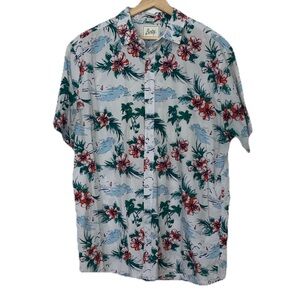 Bixby Nomad Tropical Floral Casual Button Down Sz. XL Tall